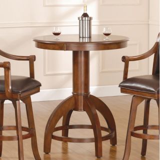 Palm Springs Bar Height Table in Medium Brown Cherry