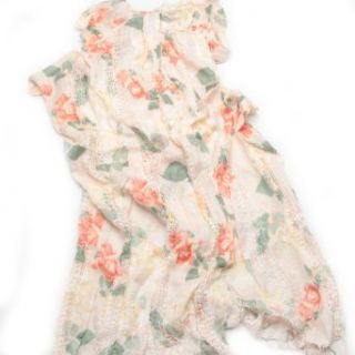Fresh Cotton Long Scarf With Colorful Flowers Printed