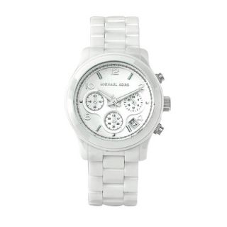 Michael Kors Womens Classic White Ceramic Bracelet Watch