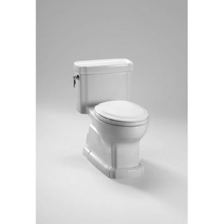 Guinevere ADA Compliant 1.28 GPF Round 1 Piece Toilet with SanaGloss