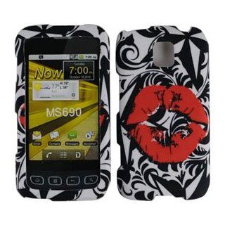 For MetroPCS Lg Optimus M Ms690 Accessory   Kiss Designer Hard Case Cover Cell Phones & Accessories