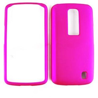 For Lg Optimus Net P690 Non Slip Hot Pink Matte Case Accessories Cell Phones & Accessories
