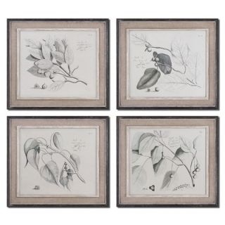 Uttermost Sepia Leaf Study by Grace Feyock Wall Art   21 x 24 (Set