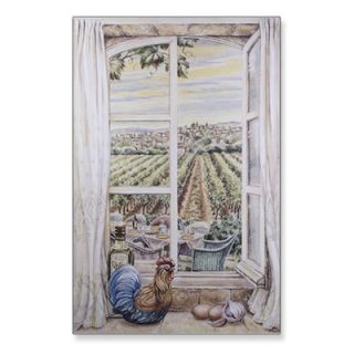 Stupell Industries French Country Wooden Faux Window Scene