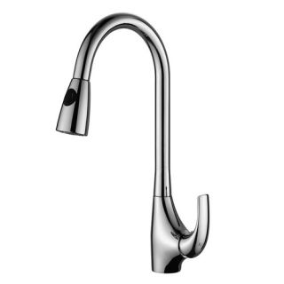 Single Handle Single Hole Pot Filler Kitchen Faucet with Pull Down