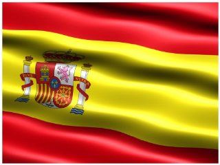 Flag of Spain PowerPoint Template   Flag of Spain Powerpoint (PPT) Themes Templates Software