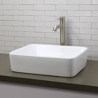 DecoLav Classically Redefined Rectangular Vessel Bathroom Sink   1454
