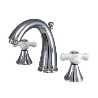 Naples Double Handle Widespread Bathroom Sink Faucet with Brass Pop up