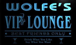 qi1328 b WOLFE's VIP Lounge Club Cocktails Bar Neon Beer Sign   Business And Store Signs