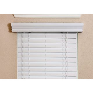 Fauxwood Impressions Insulation Blind in White   48 H