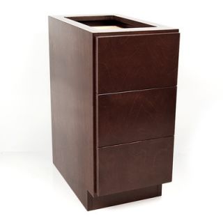 Vontz 12 All Wood 3 Drawer Base Cabinet