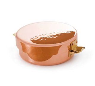 Mauviel 2147.24 9.5 in Round M'Tradition Pomme Anna Sauce Pan w/ Bronze Handle, Copper Exterior, Each Saucepans Kitchen & Dining