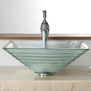 Kraus Bathroom Combos Alexandrite Glass Vessel Bathroom Sink with