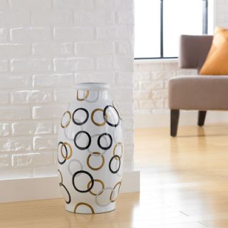 PoliVaz Modern Circles Round Decorative Vase