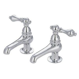 Elements of Design Widespread Bathroom Faucet with Metal Lever Handle
