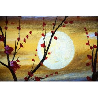 White Walls Hand Painted Red Bud Rhythm Canvas Art