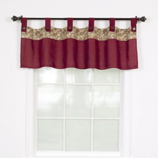 Patch Magic Tan and Gold Rustic Checks Cotton Curtain Valance