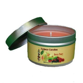 Zydeco Candles Berry Peary 6oz Guilded Tin Candle   Scented Candles