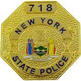 New York State Police Badge Pin 1" Sports & Outdoors