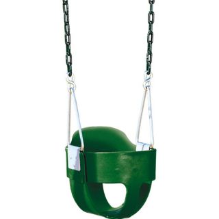 Zinc plated swing chain with plastisol coating