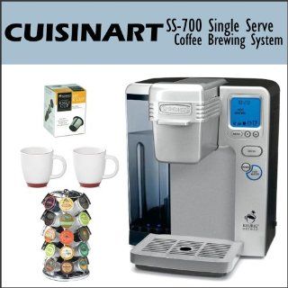Cuisinart SS 700 Single Serve Coffee Brewing System Bundle, Including   Keurig My K Cup Reusable Coffee Filter and two Coffee Mugs 