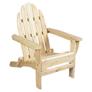 Rustic Natural Cedar Furniture Adirondack Chair [Folds for Storage]