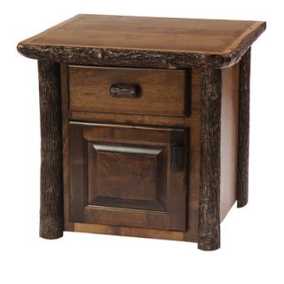 Fireside Lodge Hickory Enclosed End Table