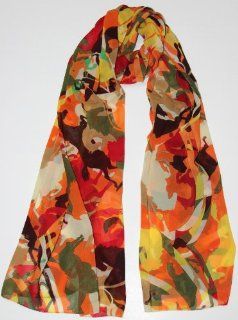 Delicate Scarf Shawl for Women (Chiffon), Long and Wide, 70 inch x 30 inch.