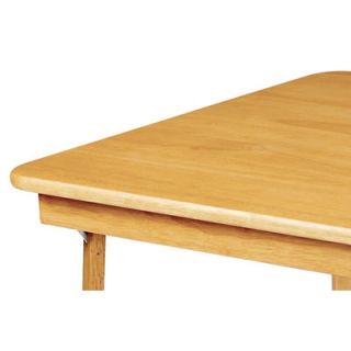 Stakmore Company, Inc. Straight Edge Wood Folding Card Table in Oak
