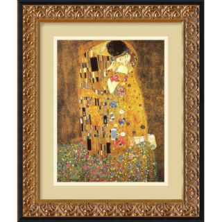 Il Baccio), 1907 by Gustav Klimt, Framed Print Art   16.98 x 13.98
