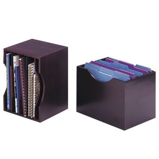 Lipper International Bamboo File Organizer with Four Dividers