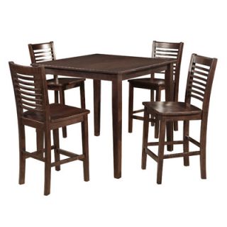 Dorel Asia 5 Piece Counter Height Dining Set