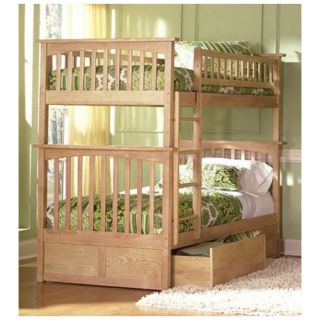 Columbia Bunk Bed with Raised Panel Drawers