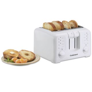 Cuisinart White Appliances Compact 4 Slice Toaster