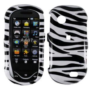 Zebra Stripe Hard Cover Case for Samsung Sunburst SGH A697 Cell Phones & Accessories