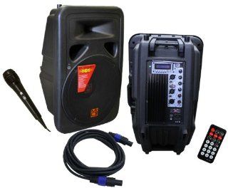 Mr. Dj PP 3530BTPK 15 Inch Full Range Speaker System Package with Bluetooth//USB/SD Card Slot Musical Instruments