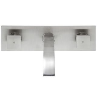 Wall Mounted Bathroom Faucet with Cold and Hot Handles