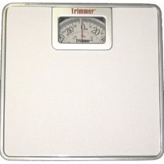 Silver Frame Mechanical Bathroom Scale with Square Display