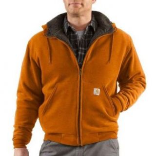 Carhartt Men's Collinston Brushed Fleece Sherpa Lined Sweatshirt Clothing