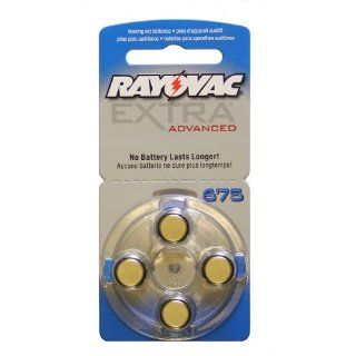 Rayovac Extra Advanced Hearing Aid Batteries Size 675 + Battery Holder Keychain Kit (40 Batteries) Health & Personal Care