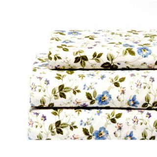 Spring Bloom Flannel Sheet Set