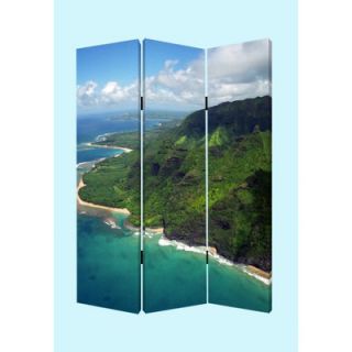 Screen Gems 72 Hawaiian Coast Screen 3 Panel Room Divider