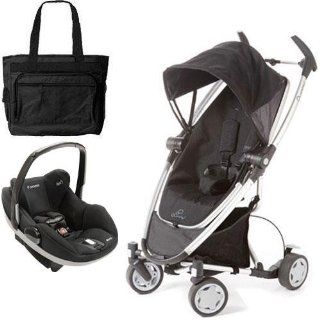 Quinny CV217RKB Zapp Xtra Travel system with diaper bag and Prezi car seat   Rocking Black  Infant Car Seat Stroller Travel Systems  Baby