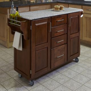 Kitchen Cart with Granite Top