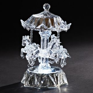 LED Acrylic Carousel Figurine