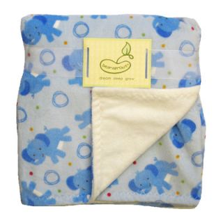 beansprout Toss Elephant Crib Throw Blanket