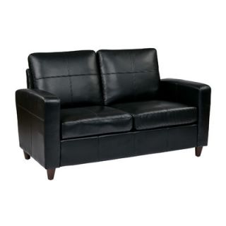 Office Star Eco Leather Loveseat