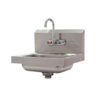 Economy Wall Mounted 12 x 16 Hand Sink with Faucet