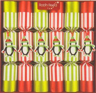 6 pc Racing Penguin Christmas Crackers 702   Childrens Party Favor Sets