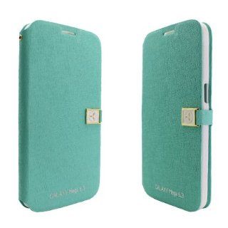 For Samsung Galaxy MEGA Flip Case #2, Green Cell Phones & Accessories